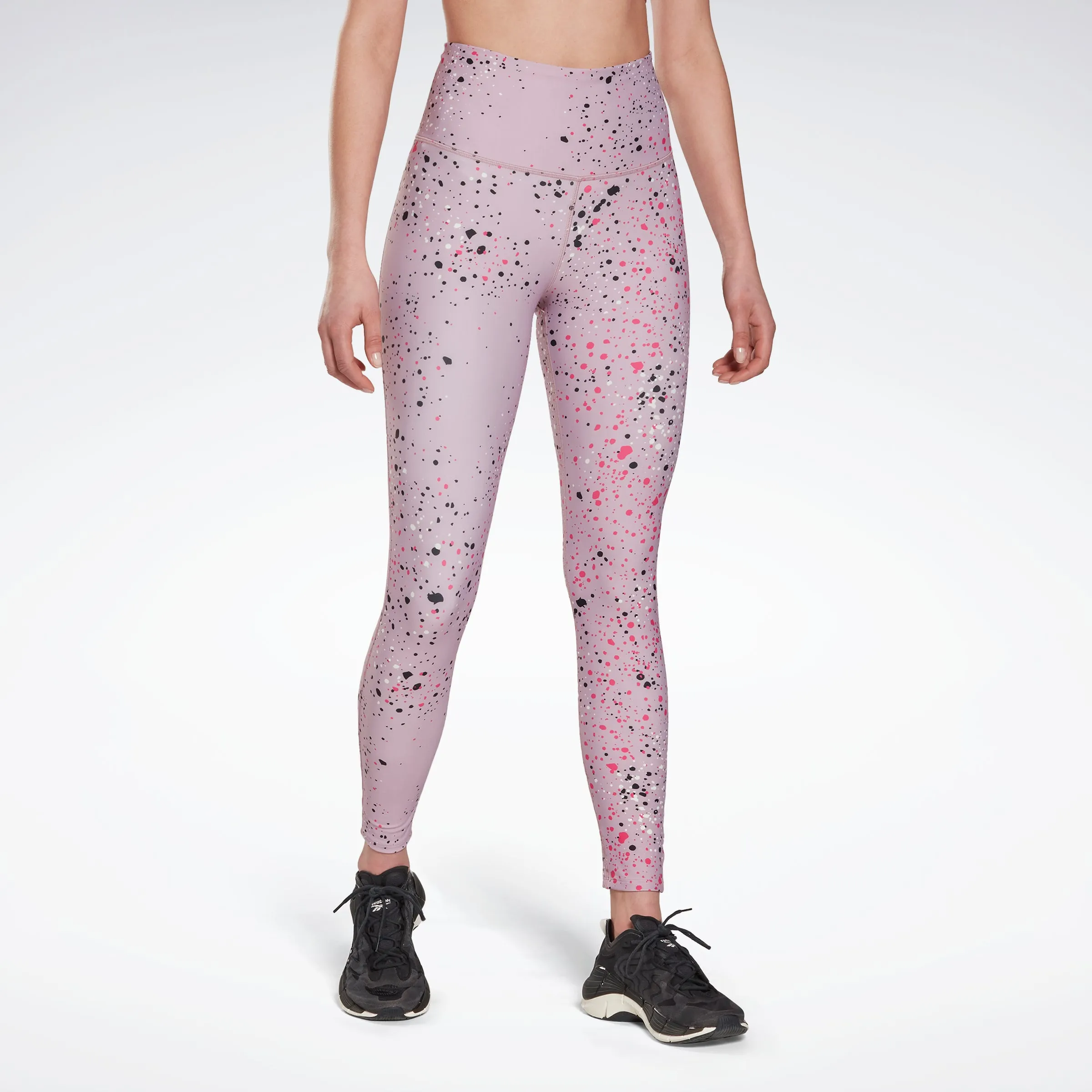 Reebok Apparel Women Lux 2.0 Multi-Colored Speckle Leggings Inflil