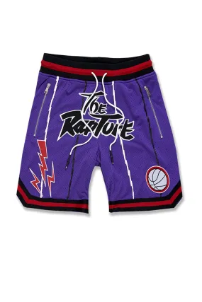 Retro - The Rapture Basketball Shorts (Purple)