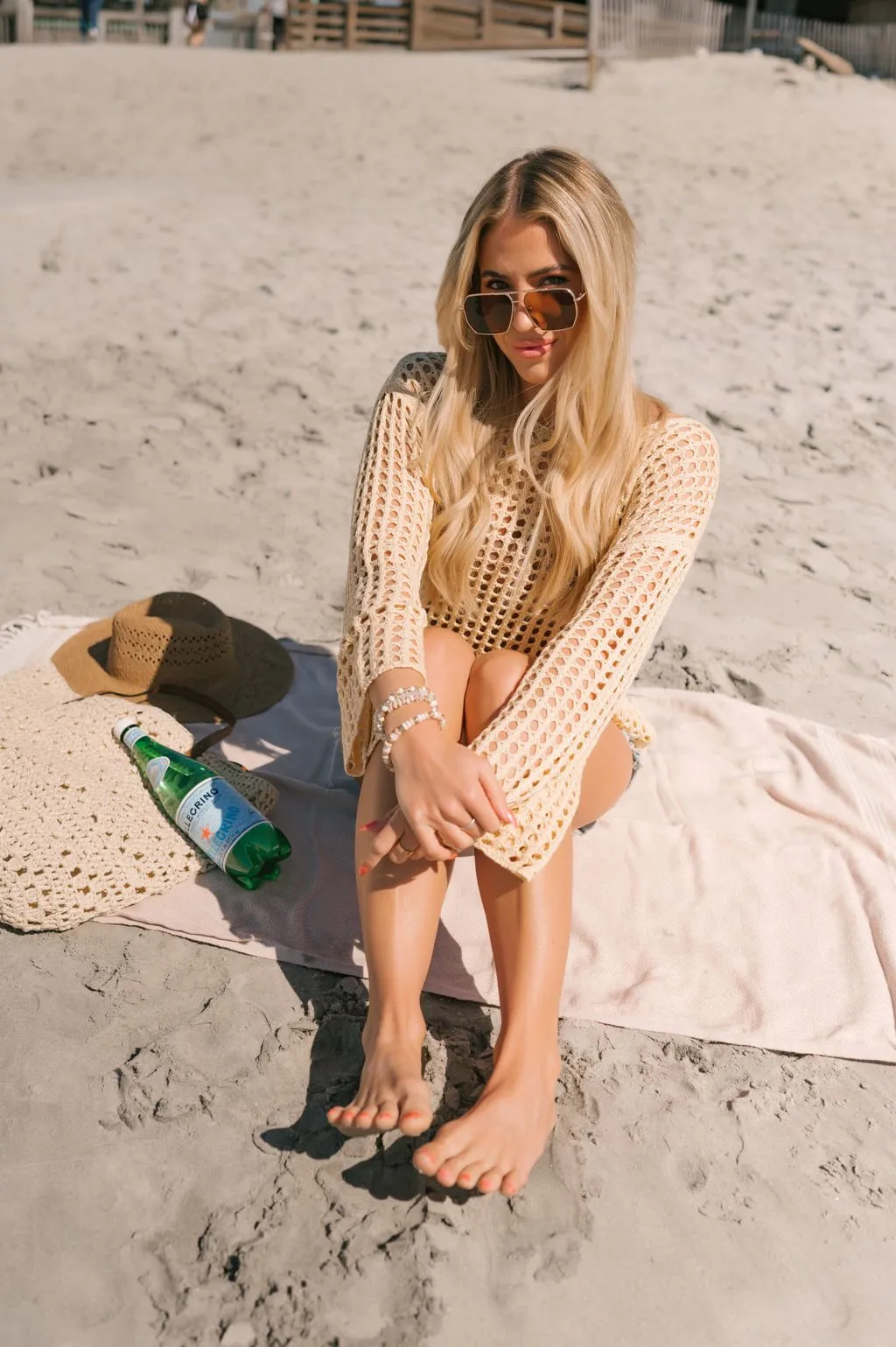 Sandy Beach Long Sleeve Sweater - FINAL SALE