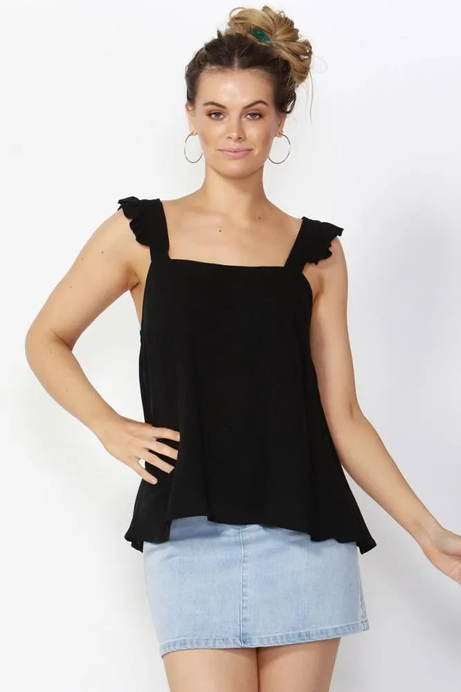 Sass Holiday Romance Cami Black