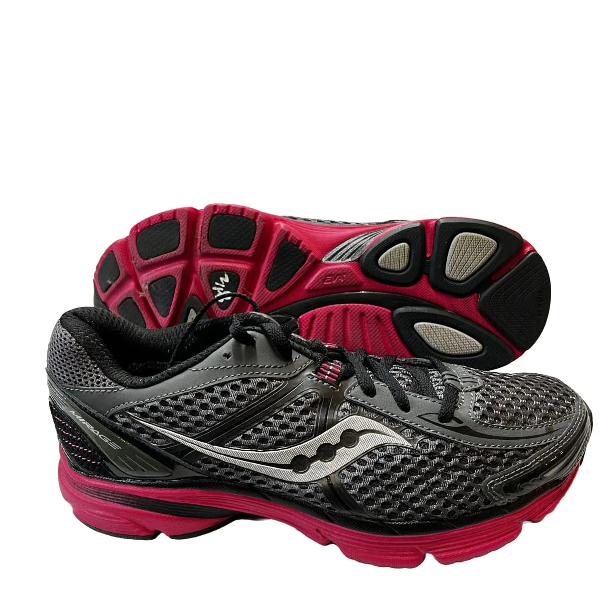 SAUCONY Women's Grid •Mirage• Running Shoe Black/Pink - Preowned