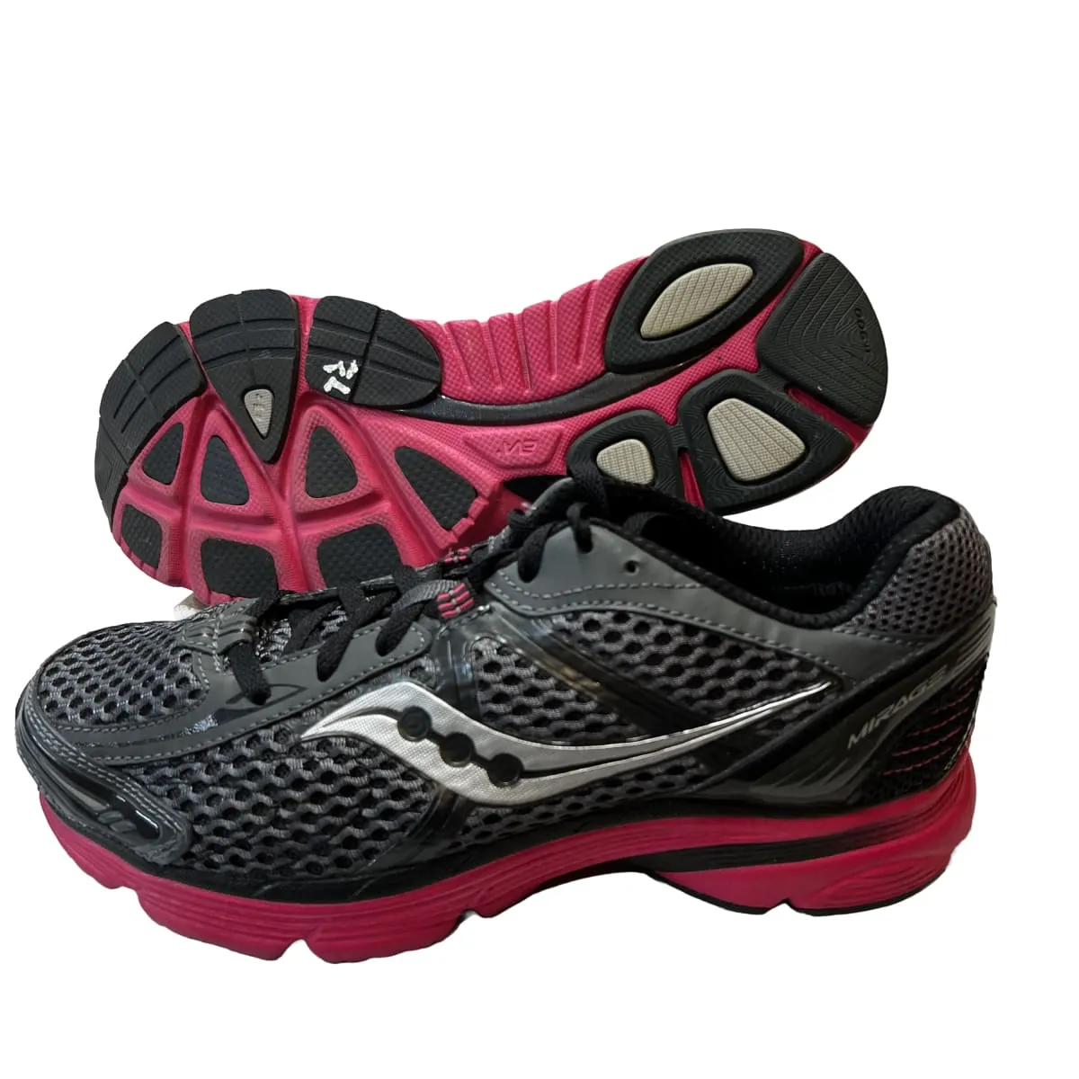 SAUCONY Women's Grid •Mirage• Running Shoe Black/Pink - Preowned