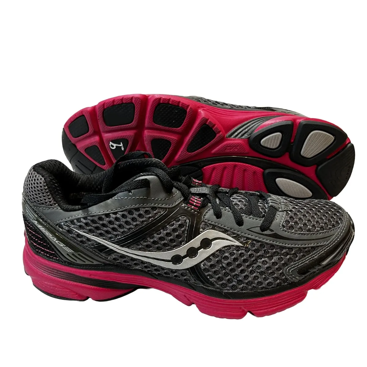 SAUCONY Women's Grid •Mirage• Running Shoe Black/Pink - Preowned