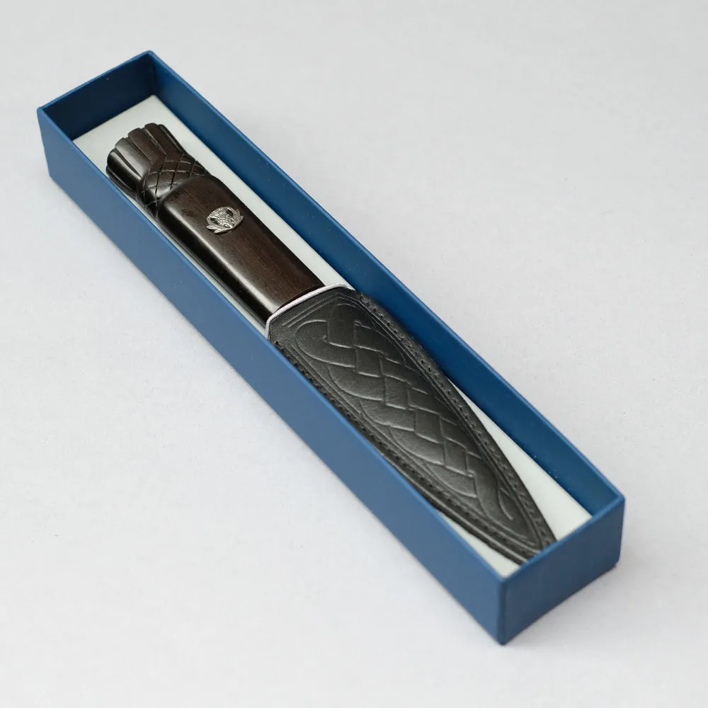 Sgian Dubh with Blackwood Thistle Handle