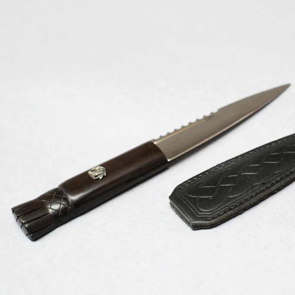 Sgian Dubh with Blackwood Thistle Handle