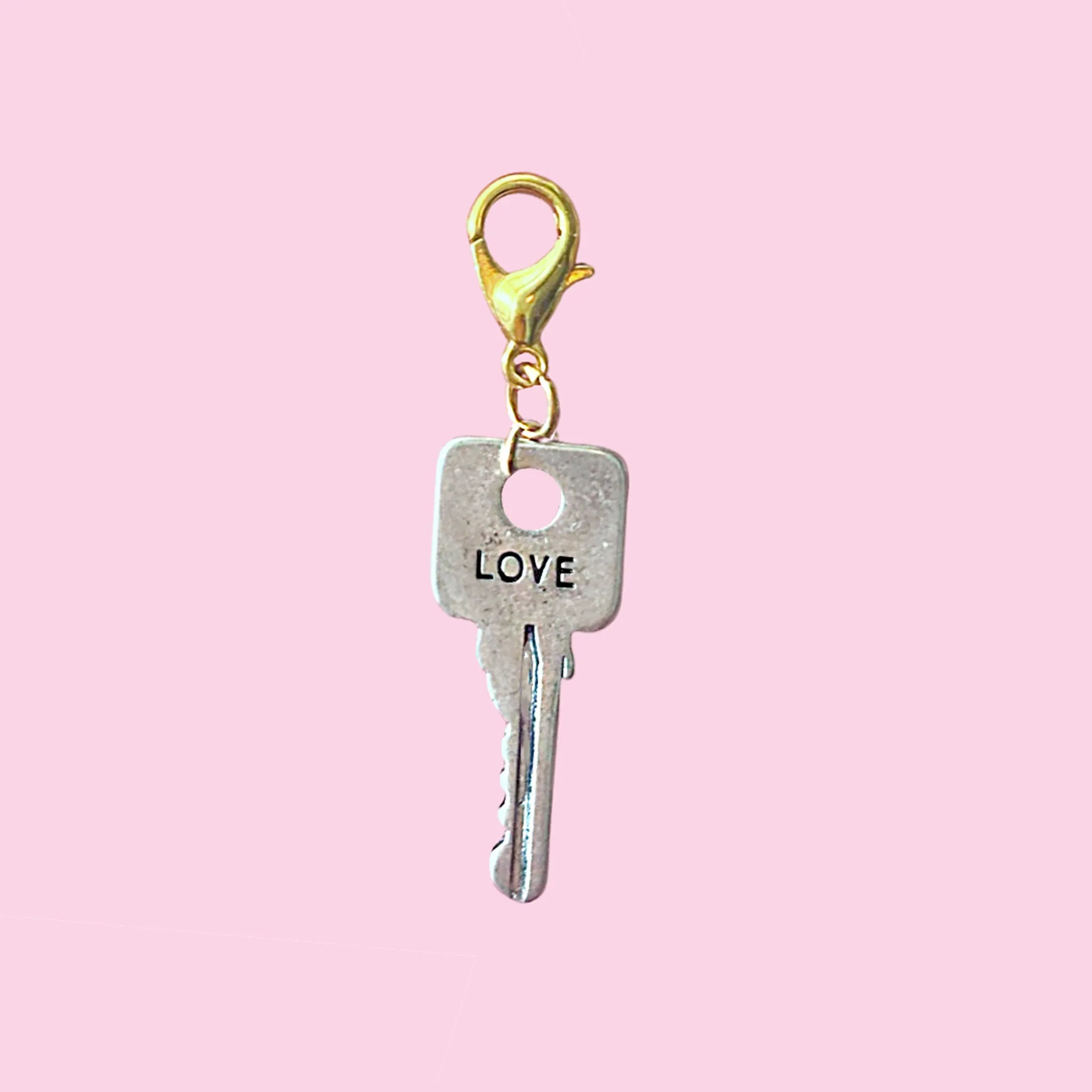 Silver Key Charms