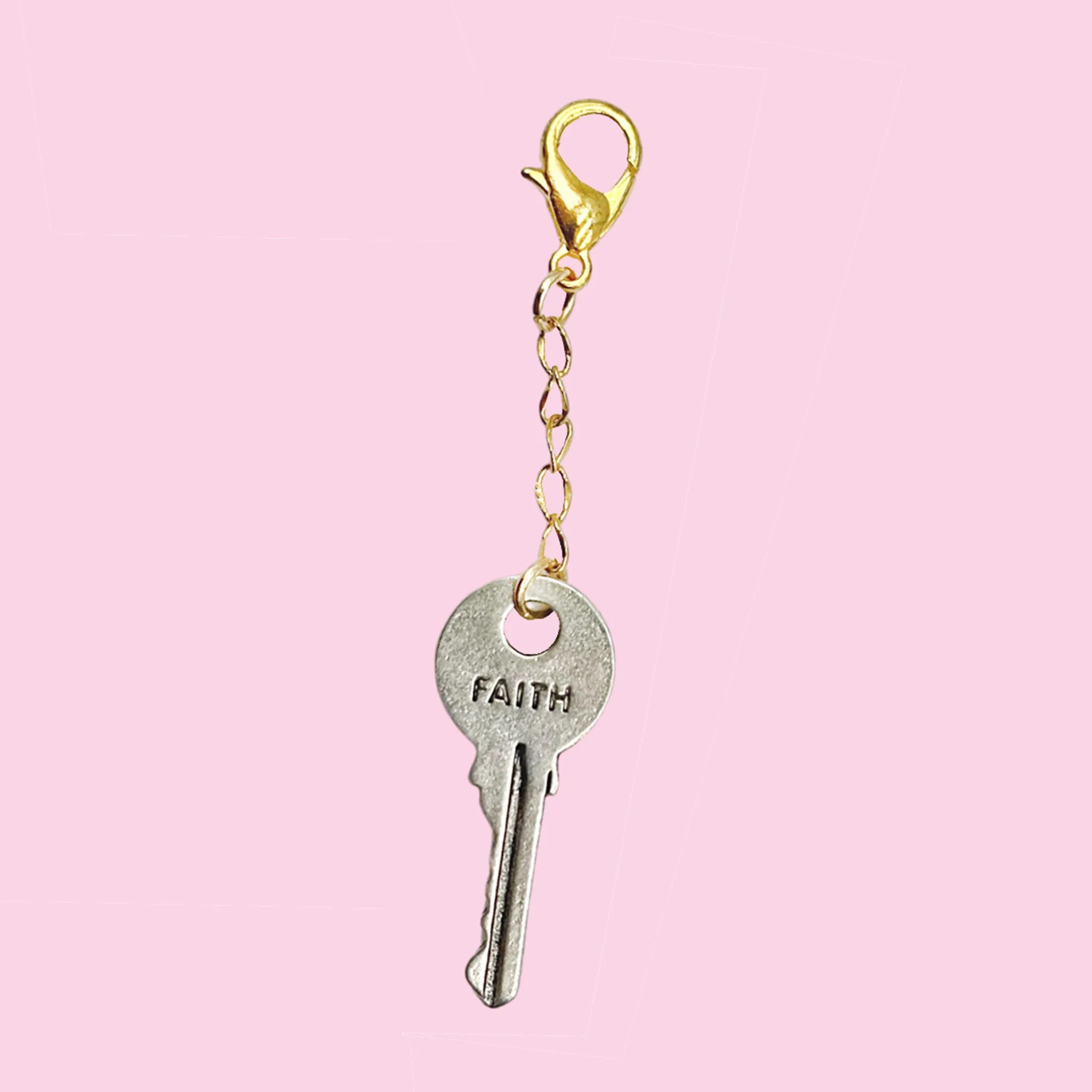 Silver Key Charms