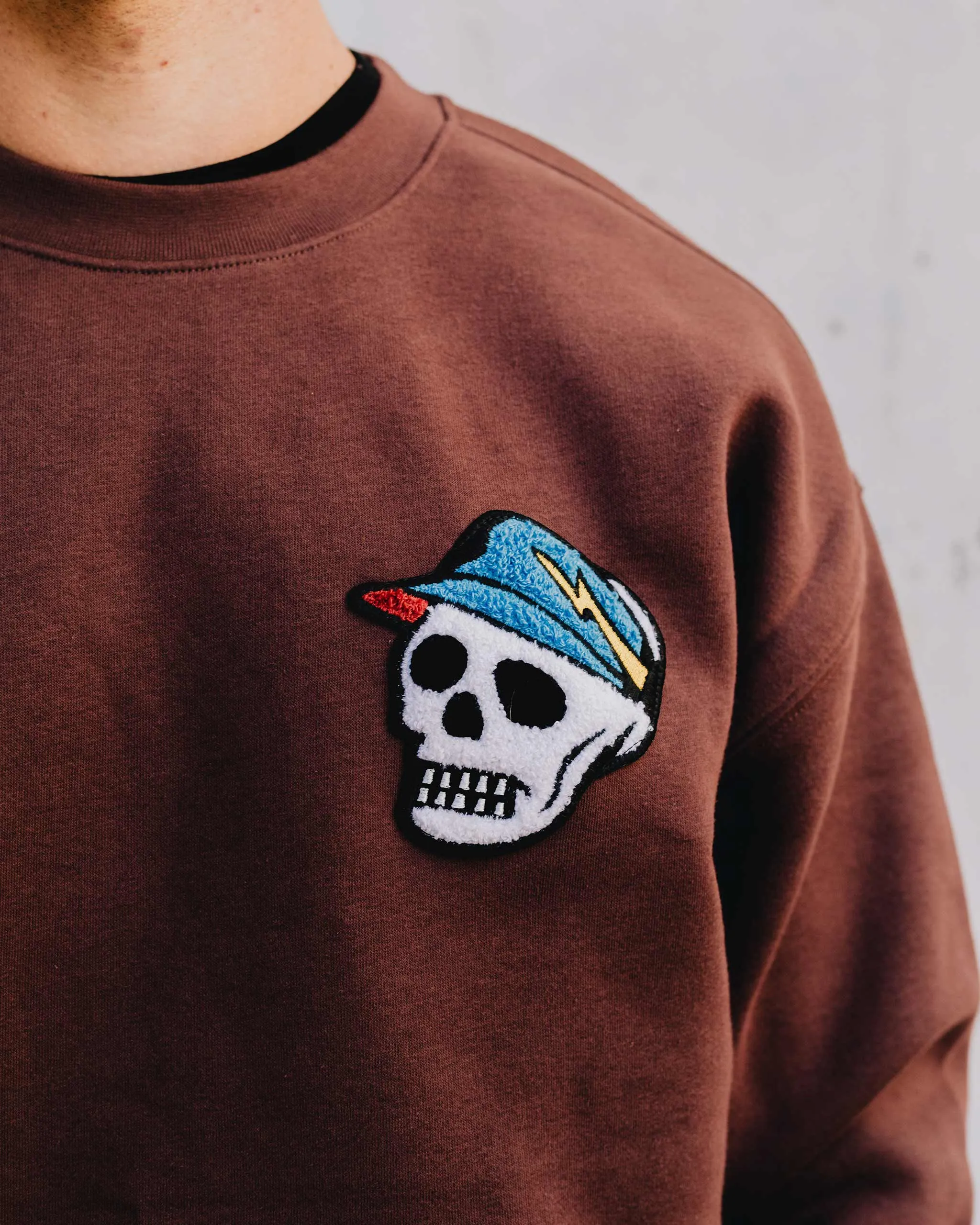 Skull Caddie Chenille Patch Crew