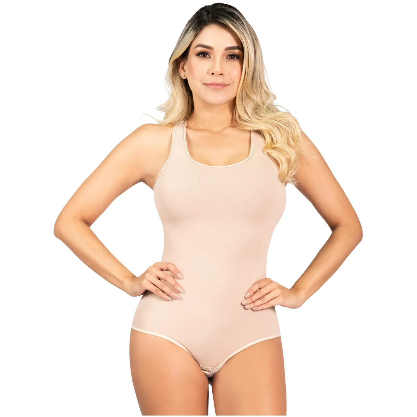 SONRYSE BDCR-002 | Slimming One Piece Criss Cross Shapewear External Body for Women | Daily Use Shaping Garment