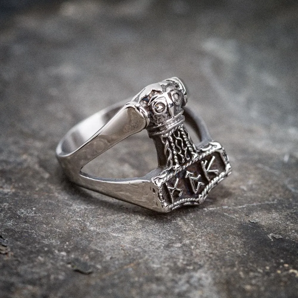 Stainless Steel Thor's Hammer Ring