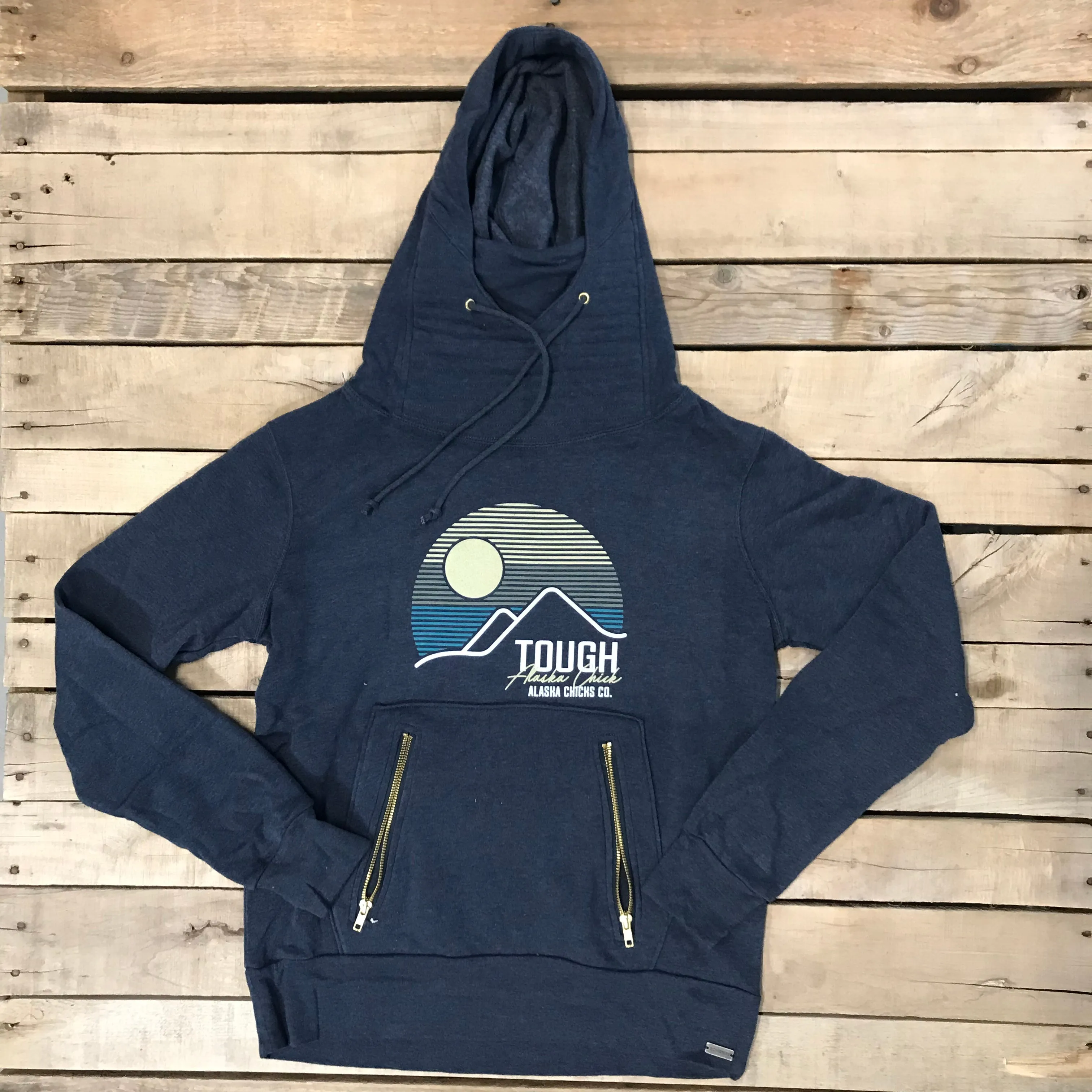 Striped Mountain Tough Chick Ninja Hoodie