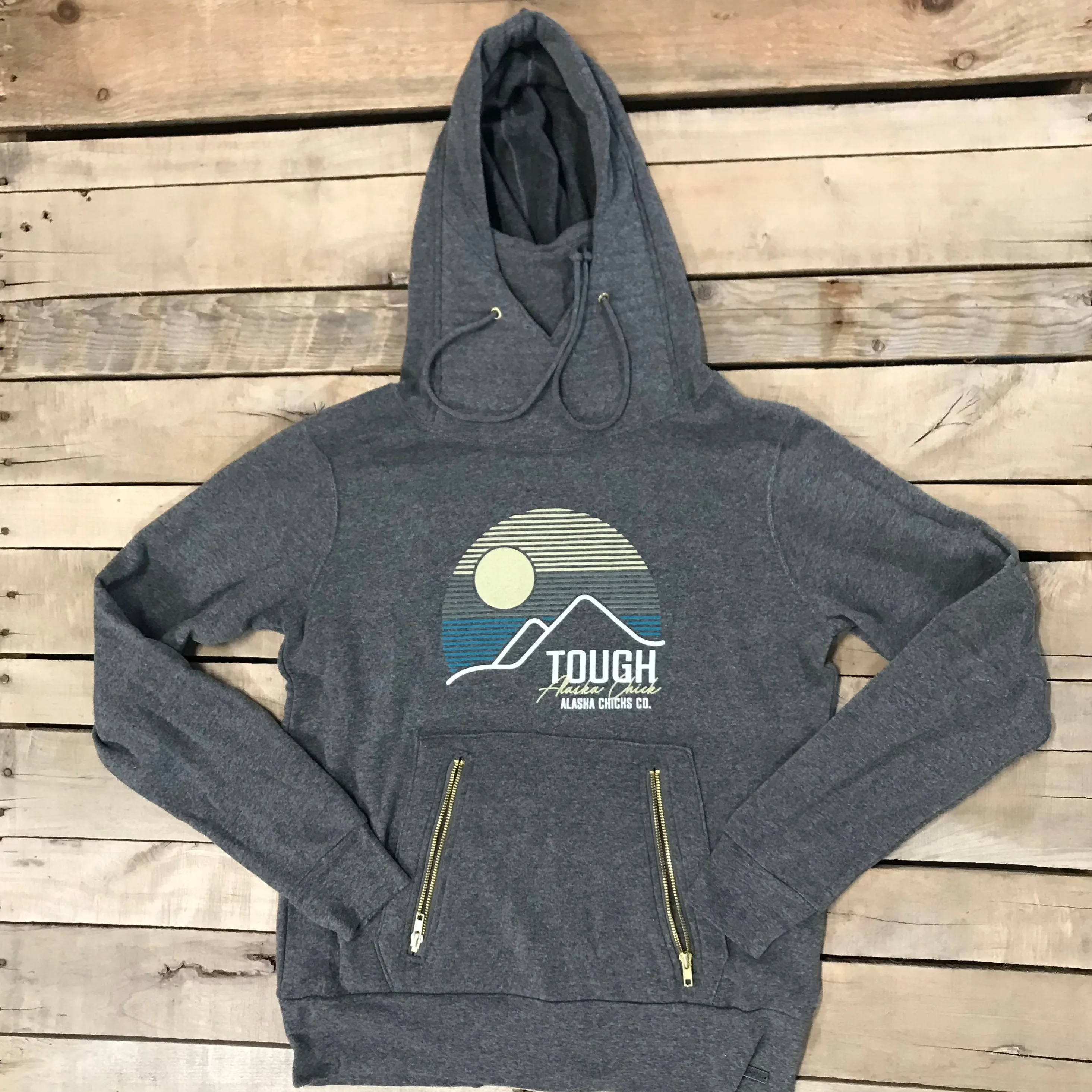 Striped Mountain Tough Chick Ninja Hoodie