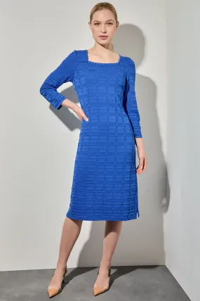 Textured Soft Knit Sheath Dress