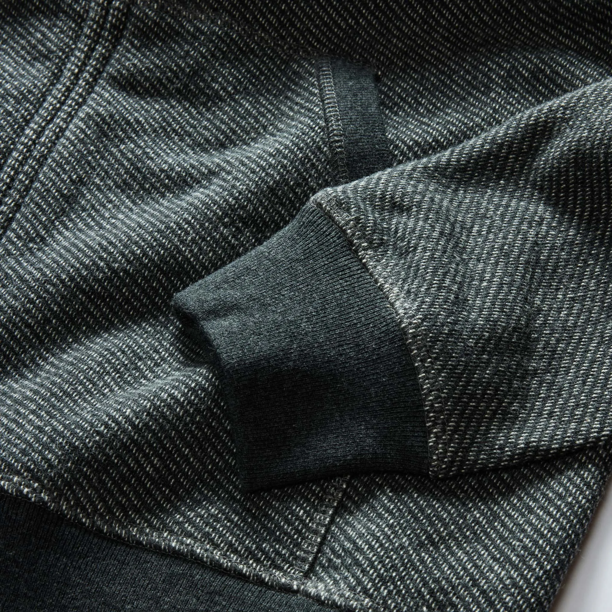 The Apres Zip Hoodie in Graphite French Terry Twill