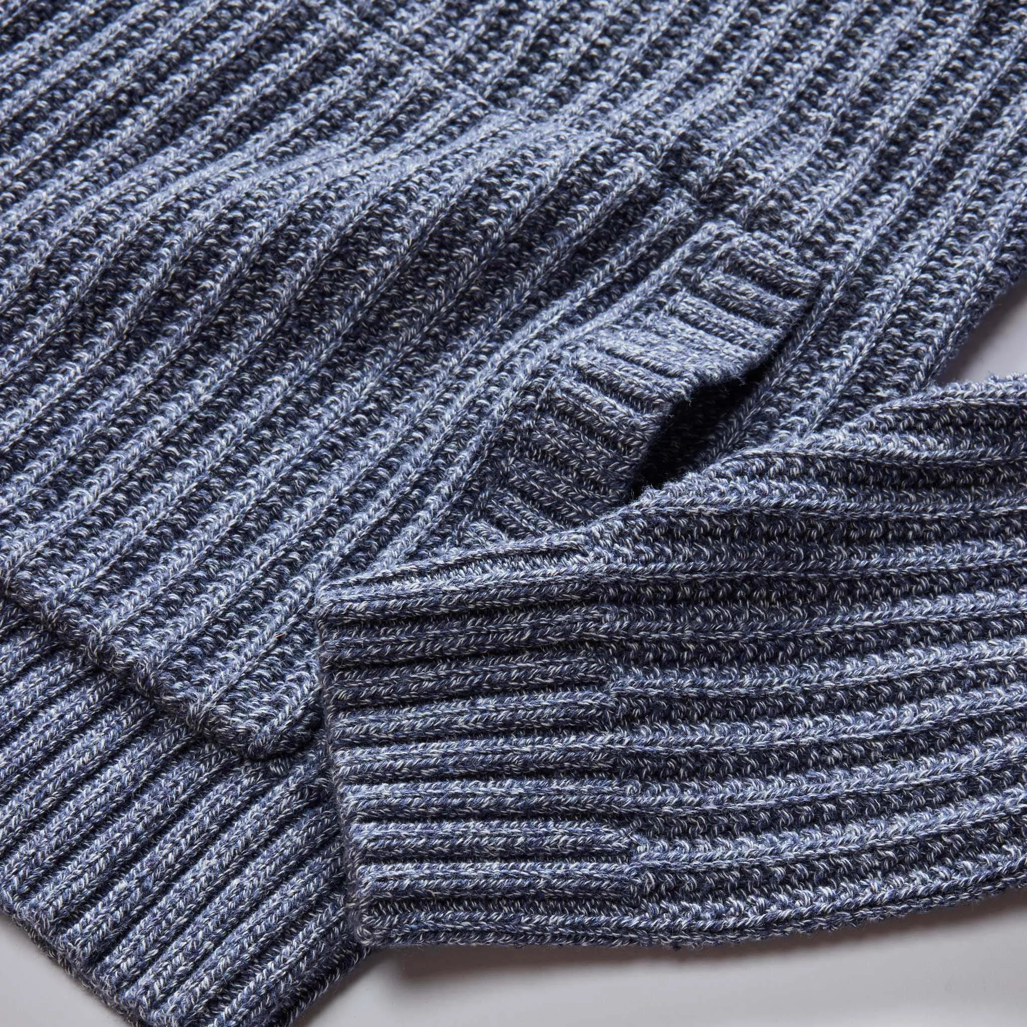 The Bryan Pullover Sweater in Blue Melange