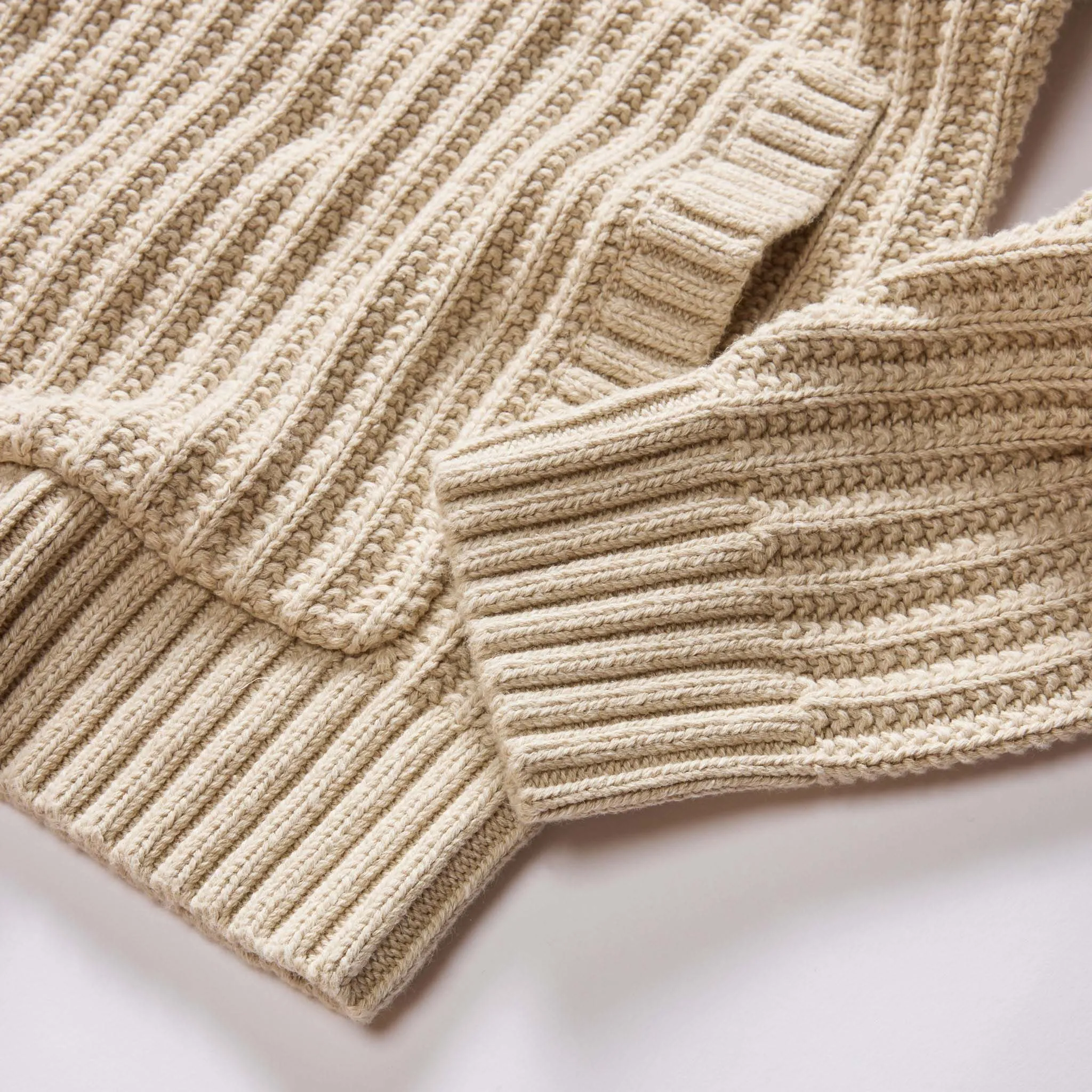 The Bryan Pullover Sweater in Flax Melange