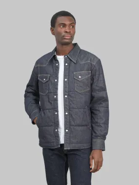 The Flat Head Denim Puffer Jacket