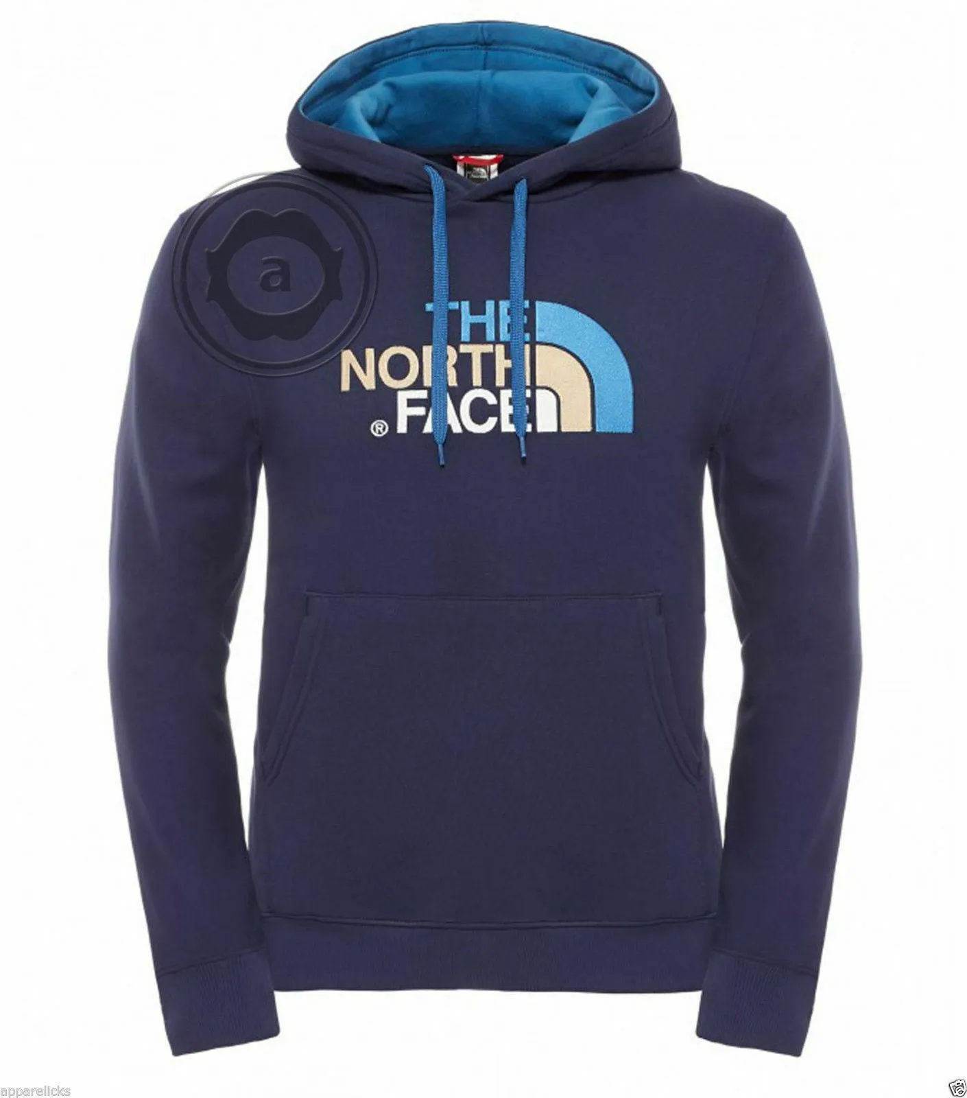 The North Face Mens Peak Fleece Lined Hooded Overhead Pullover Jumper Top Hoodie