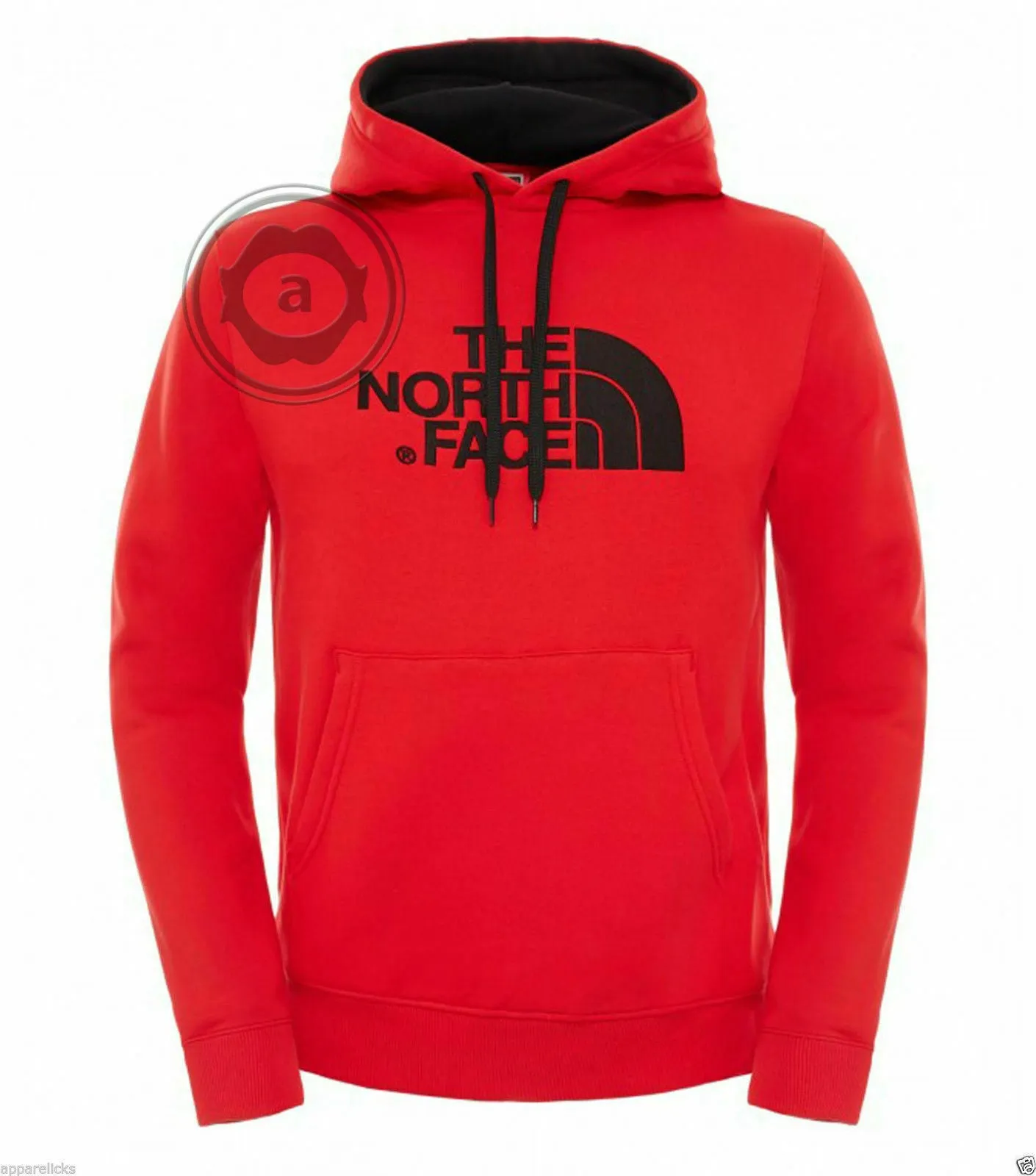 The North Face Mens Peak Fleece Lined Hooded Overhead Pullover Jumper Top Hoodie