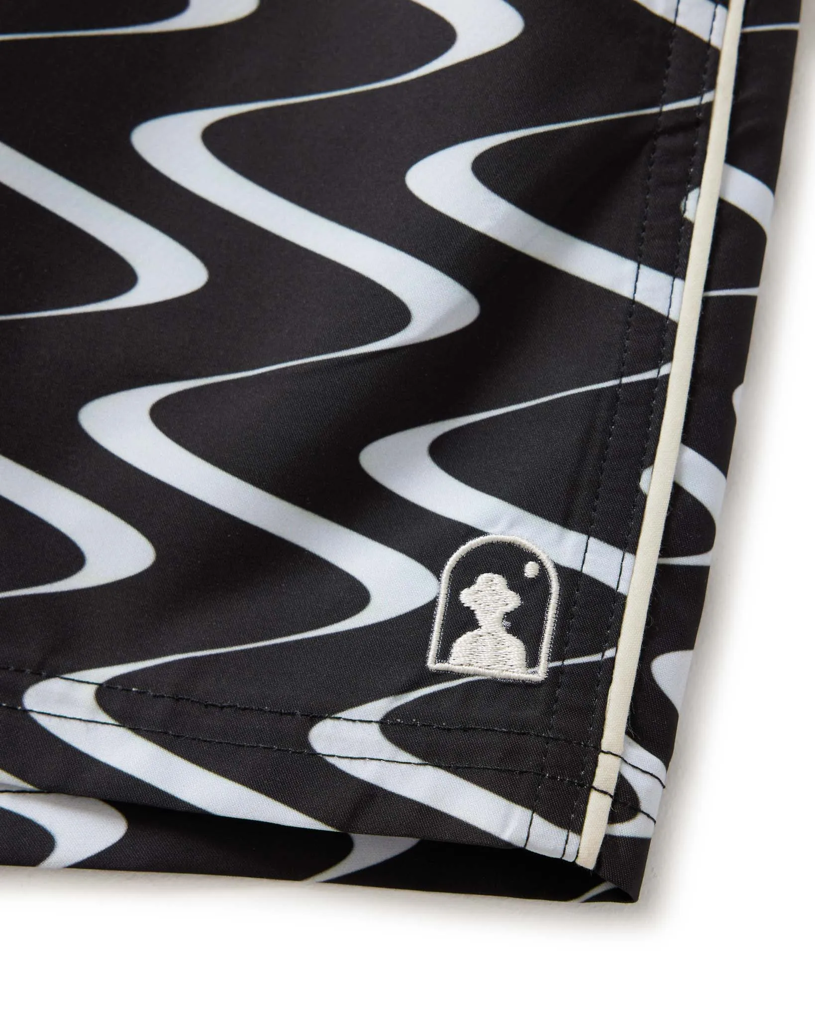 The Riviera Trunks - Onyx Tidal Stripe