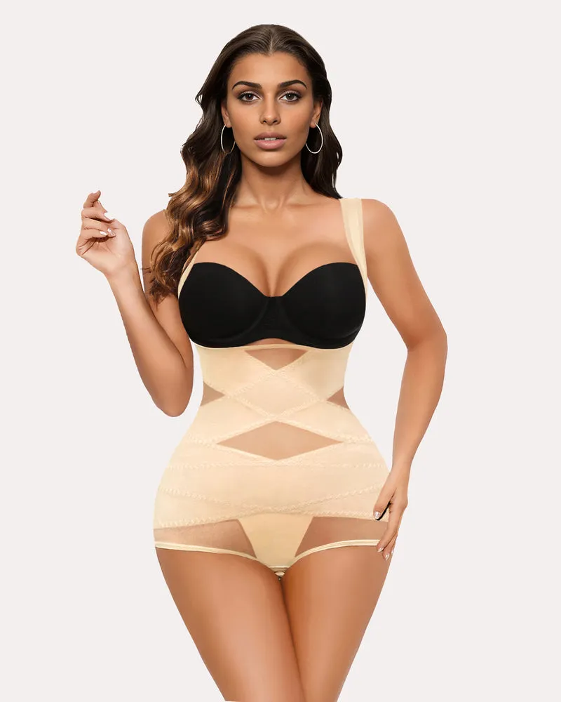 Tummy Control Waist Trainer Bodysuit Shapewear