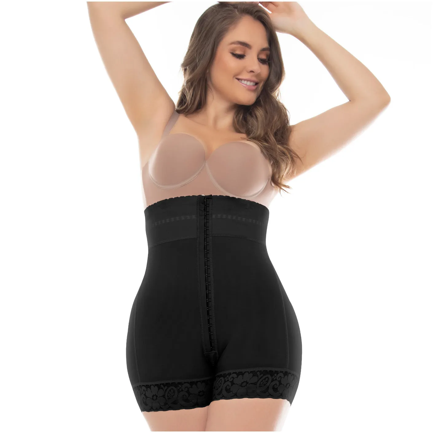 UpLady 6204 | Butt Lifter Tummy Control Mid Thigh Shapewear Shorts | Powernet