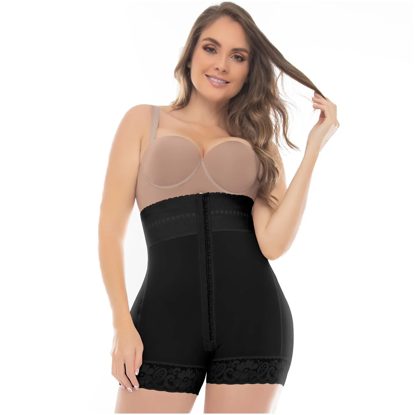 UpLady 6204 | Butt Lifter Tummy Control Mid Thigh Shapewear Shorts | Powernet