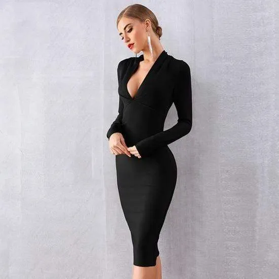 Women Bandage Celebrity Evening Party Dress