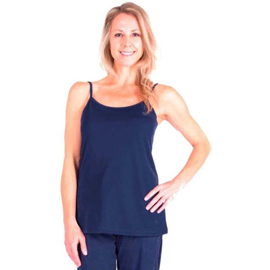 Women's Moisture Wicking Cami Drawstring Capri Pajama Set