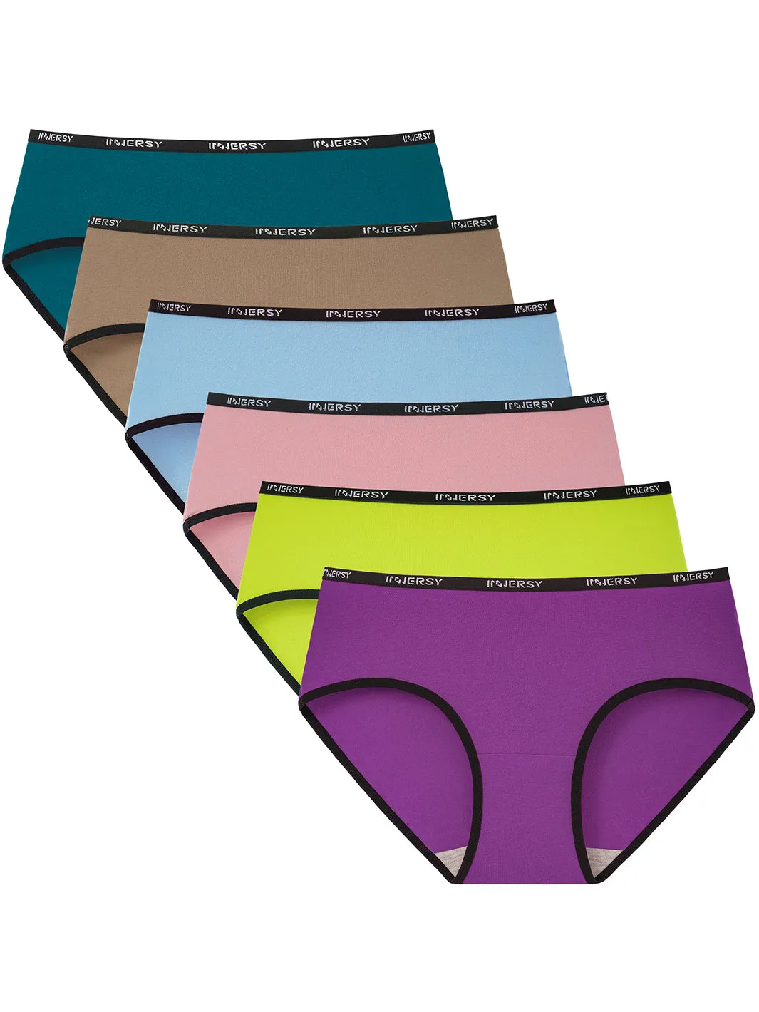 Women's Sporty Hipster Panties Multicolored 6-Pack