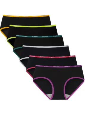 Women's Sporty Hipster Panties Multicolored 6-Pack（Copy）