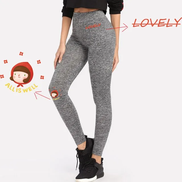 Yoga Pants Mickey Women Push Up Sports Running Sportswear Fitness Leggings Seamless Tummy Control Gym Tights Cartoon Mouse Pants