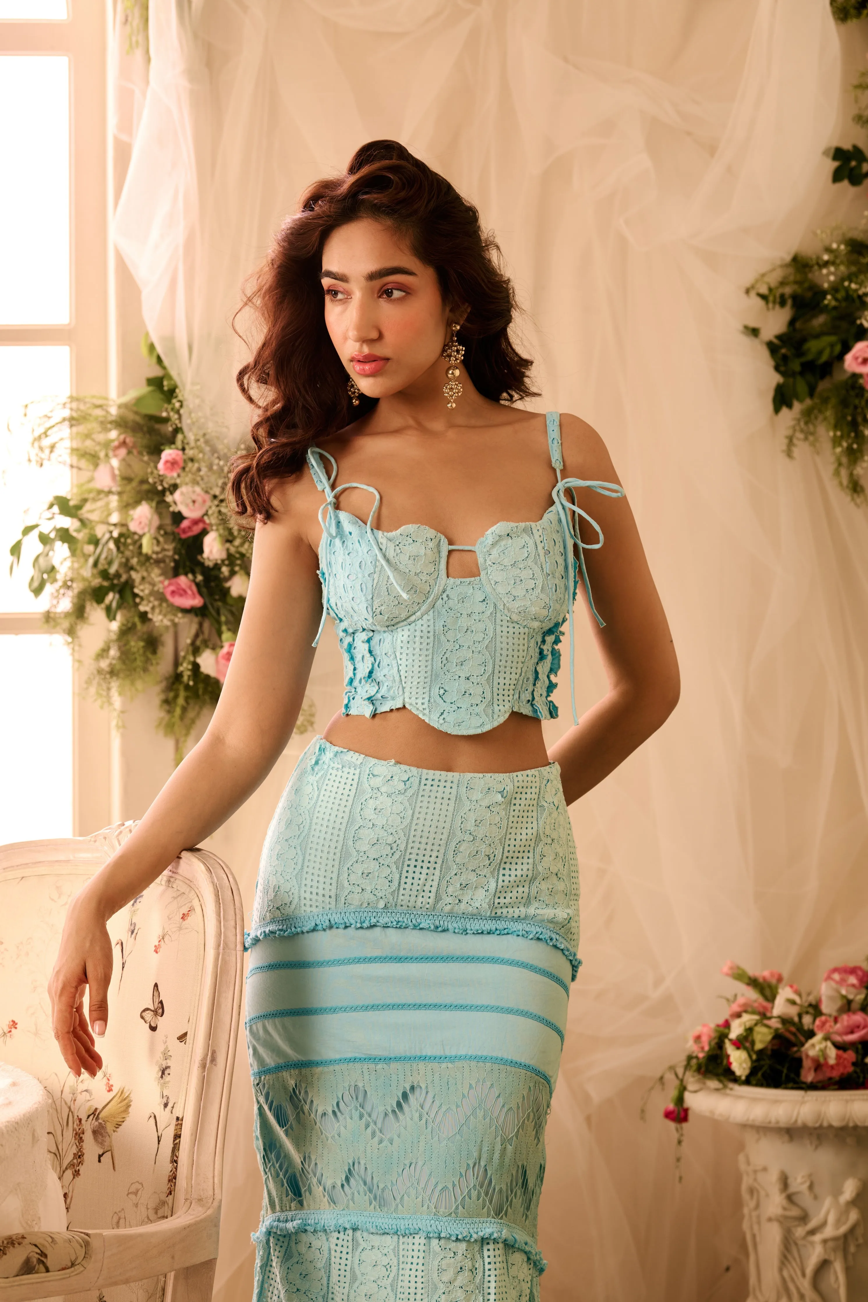 Zita Powder Blue Coord Set